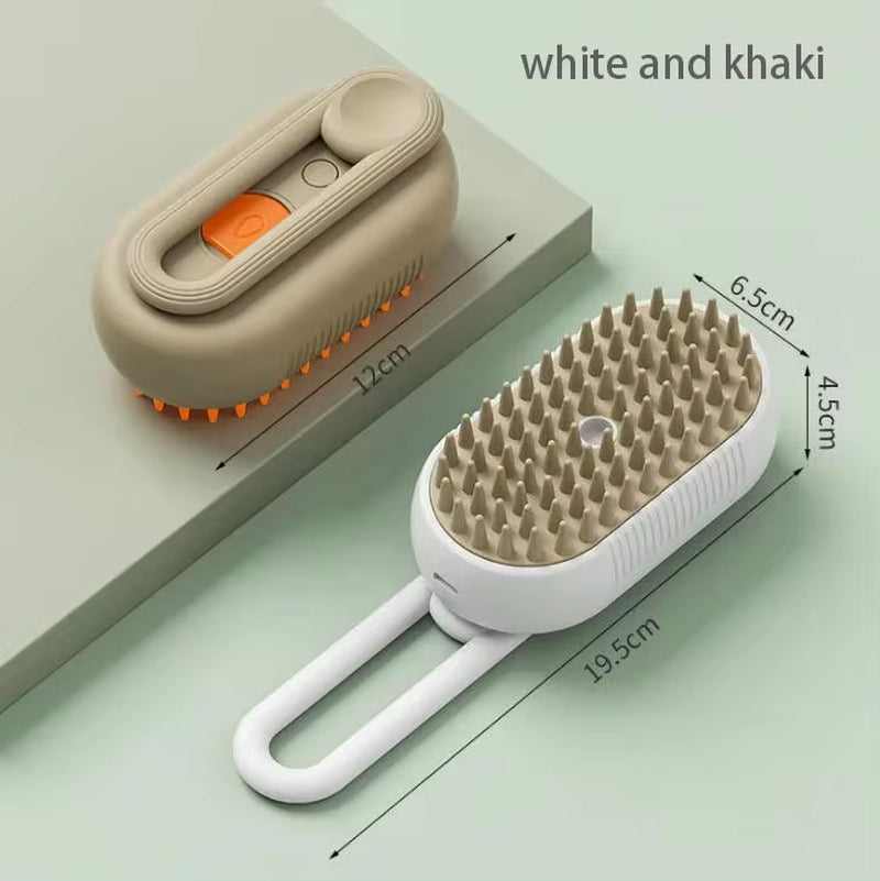 - SmartPfote - SteamCare Brush – Electric Spray Comb for Cats & Dogs
