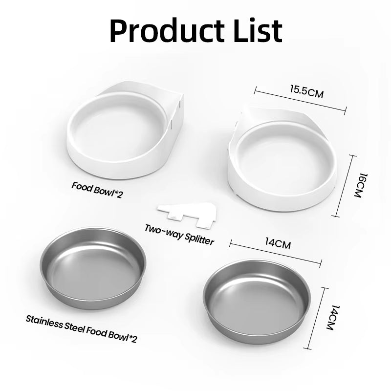 - SmartPfote - SteelBowl Set – Replacement Bowls for 4L Smart Feeder