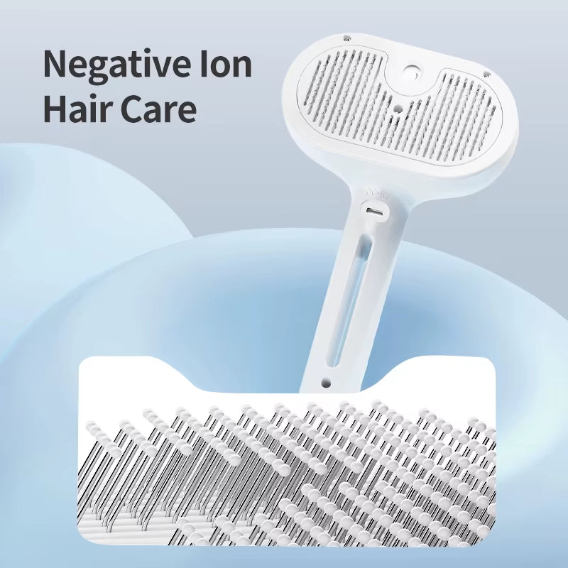 - SmartPfote - SteamCare Comb – Electric Pet Brush with Spray for Grooming & Hair Straightening