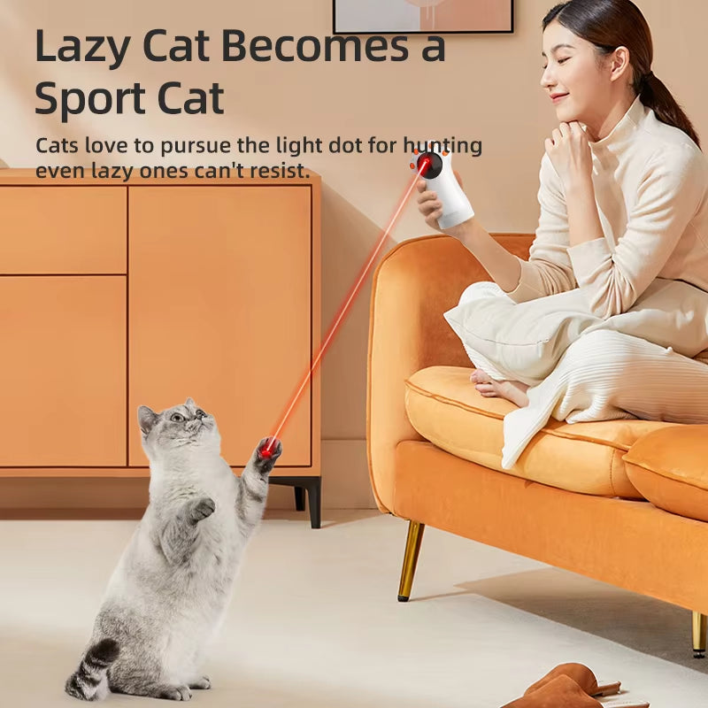 - SmartPfote - LaserClaw – USB Rechargeable Cat Laser Toy for Indoor Play