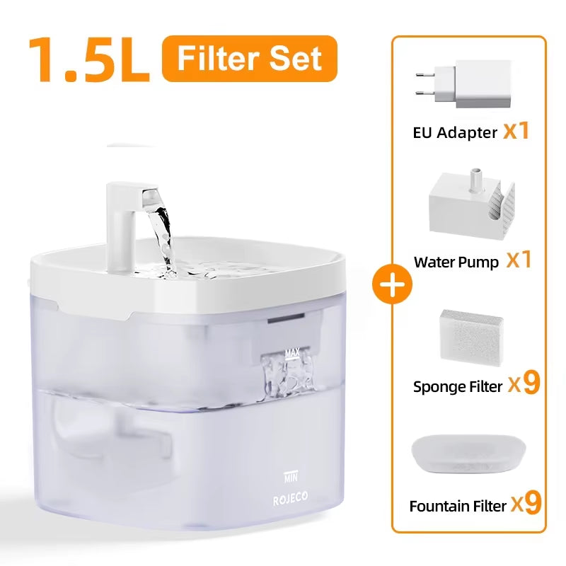 - SmartPfote - PureFlow – Smart Cat Water Fountain with Recirculating Filter