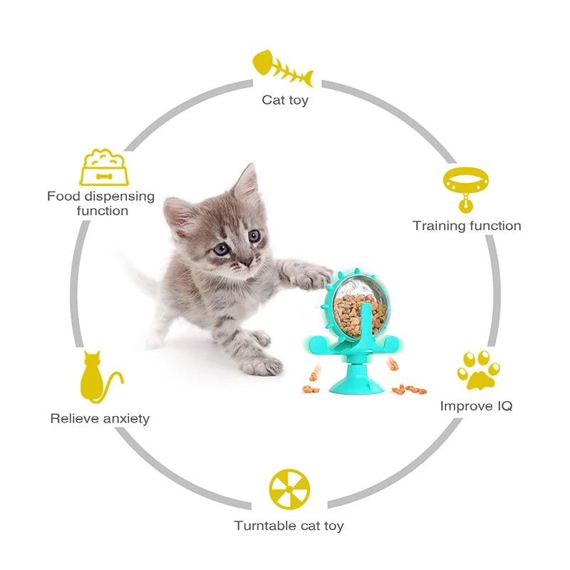 - SmartPfote - SnackSpin – Interactive Slow Feeder Toy for Dogs & Cats