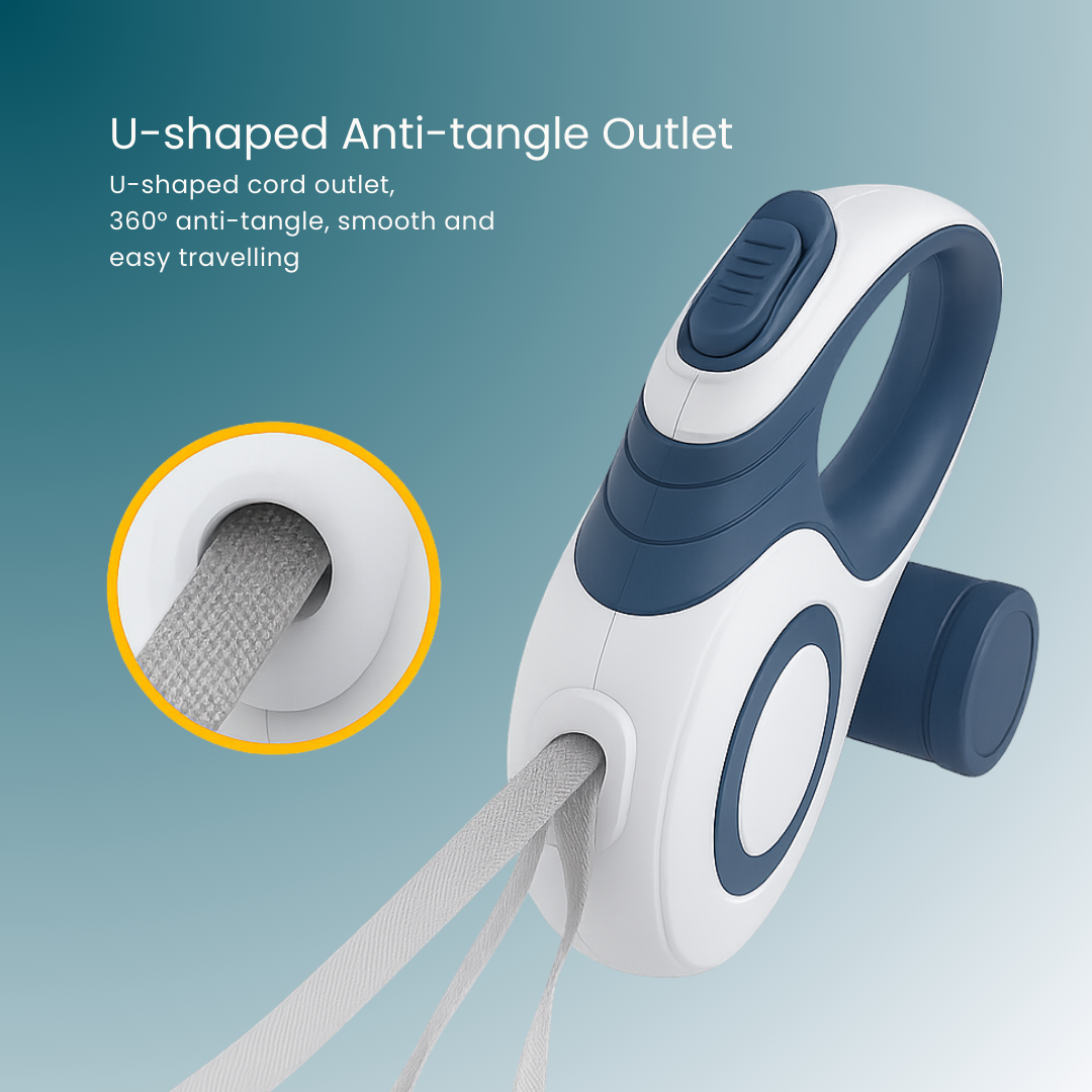- SmartPfote - FlexiTrail – 3M/5M Retractable Dog Leash for Small Pets & Outdoor Walks