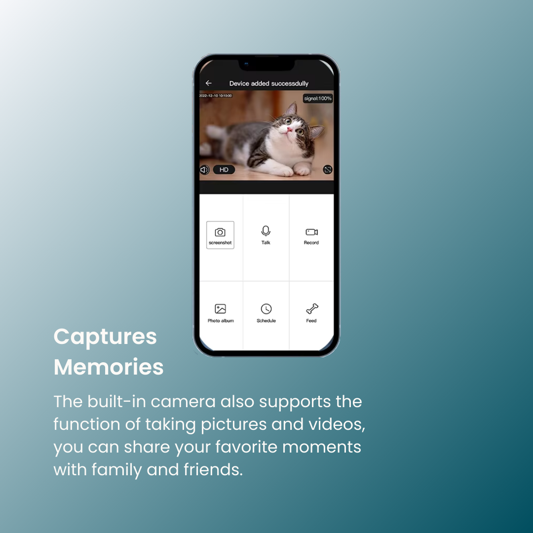 - SmartPfote - CamPortion 3L – Smart Feeder with Video, Voice & Remote Control to stay connected