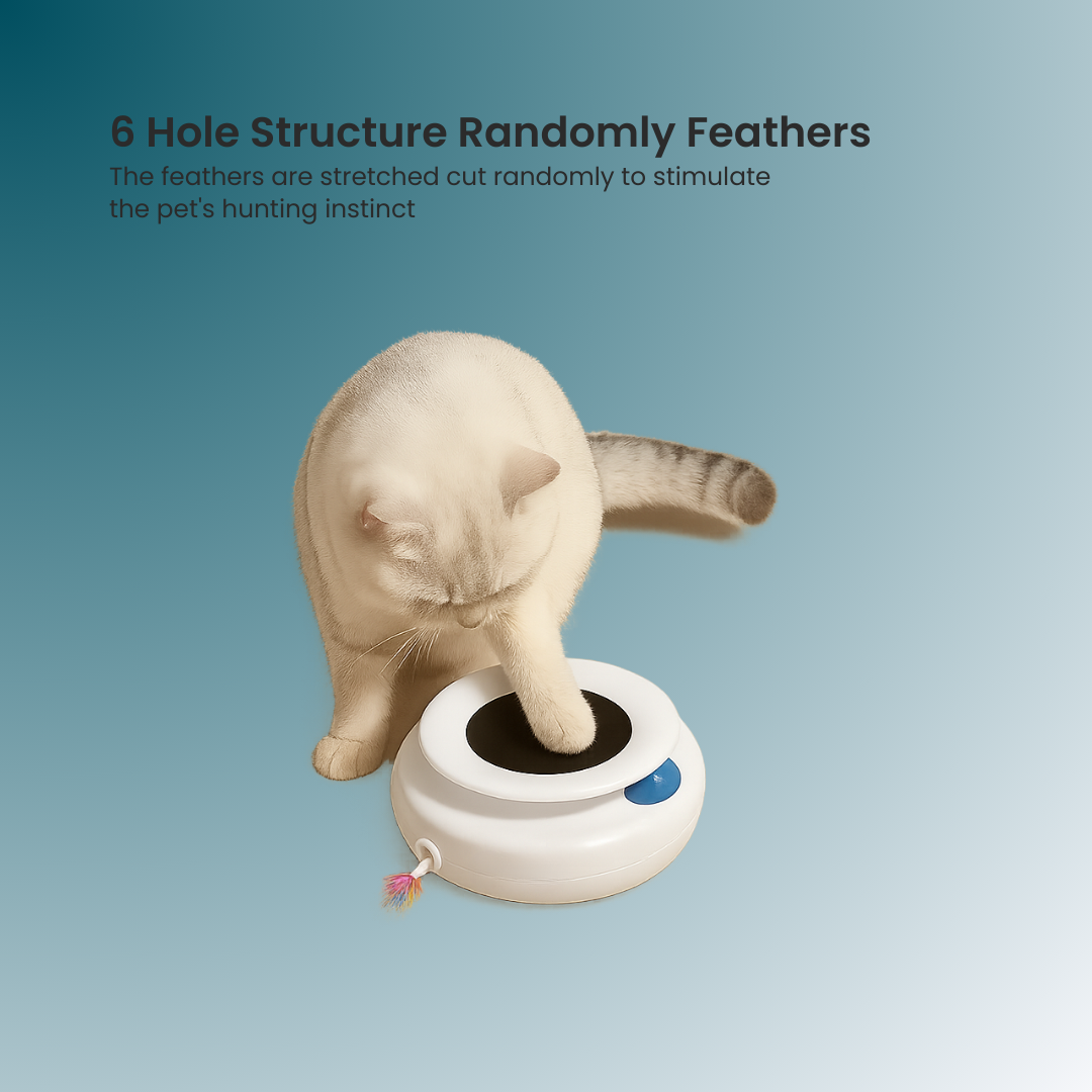 - SmartPfote - FeatherFun – Smart 2-in-1 Cat Toy Set