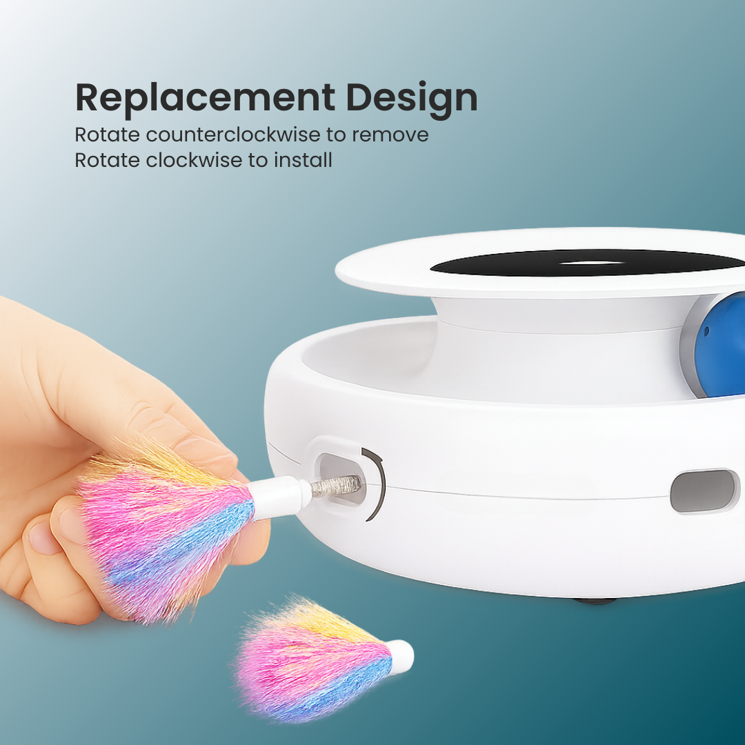 - SmartPfote - FeatherFun – Smart 2-in-1 Cat Toy Set