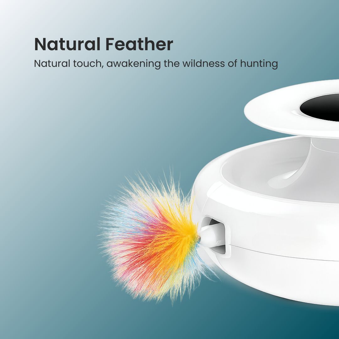 - SmartPfote - FeatherFun – Smart 2-in-1 Cat Toy Set