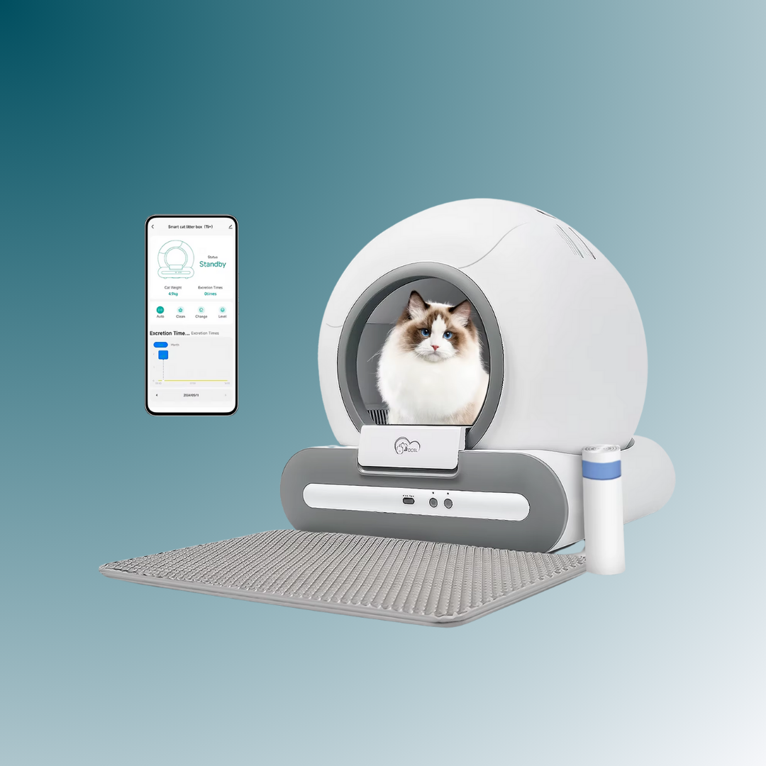 - SmartPfote - PurrClean Pro – Automatic Litter Box with App Control for Multi-Cat Homes