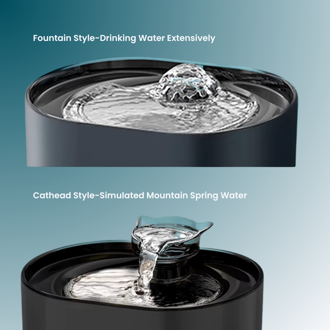 - SmartPfote - QuietSip – Cat Water Fountain with USB Filter & Silent Flow