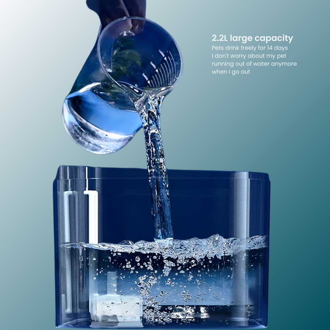 - SmartPfote - QuietSip – Cat Water Fountain with USB Filter & Silent Flow
