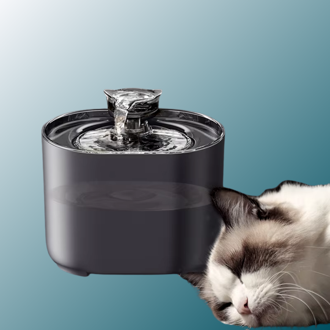 - SmartPfote - QuietSip – Cat Water Fountain with USB Filter & Silent Flow