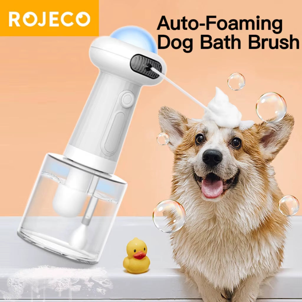 - SmartPfote - FoamSpa – Automatic Pet Shower Dispenser with USB Charging