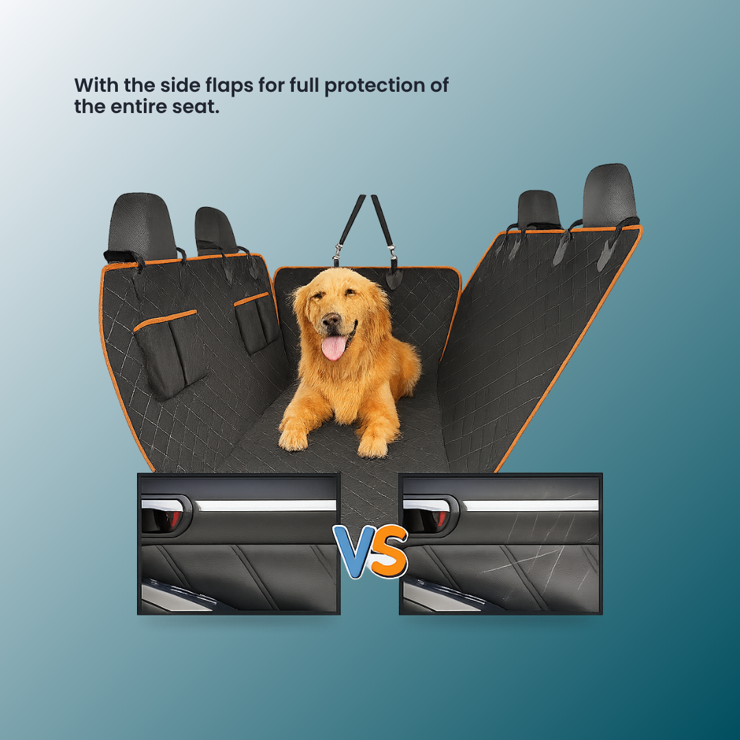 - SmartPfote - RideGuard Pro – Waterproof Dog Car Seat Hammock