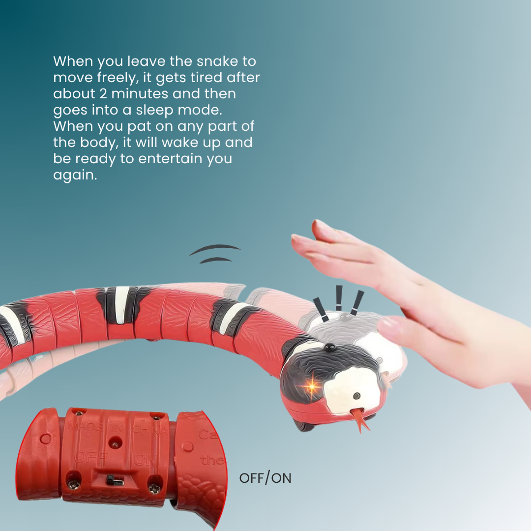 - SmartPfote - Slinko – Smart Sensing Snake Toy for Cats & Dogs