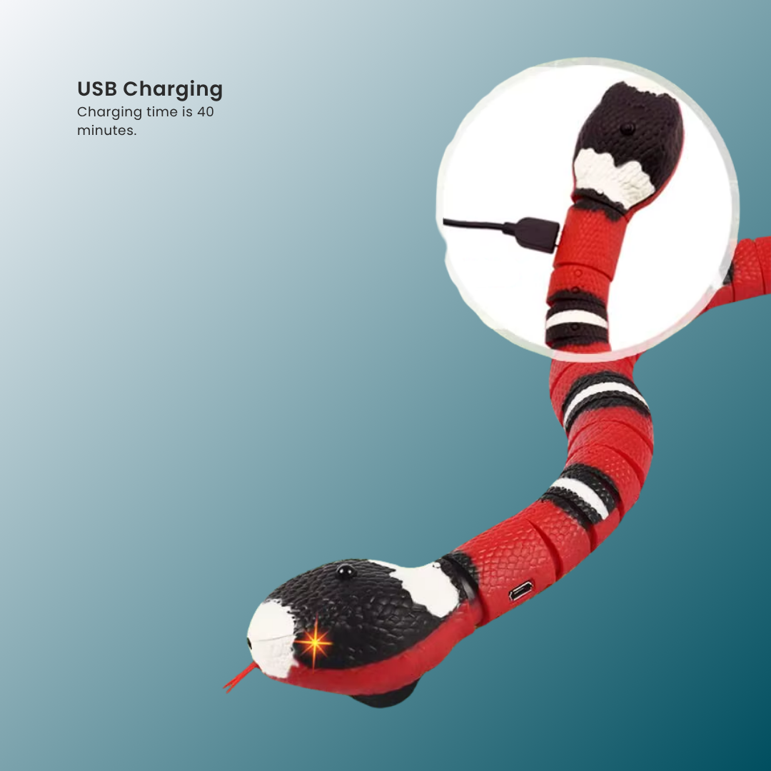 - SmartPfote - Slinko – Smart Sensing Snake Toy for Cats & Dogs