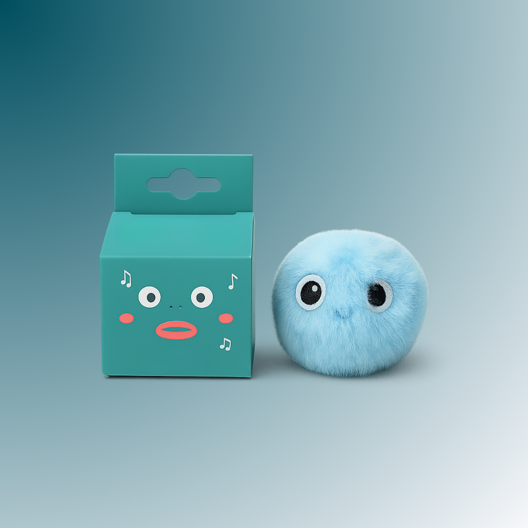 - SmartPfote - PurrPlush – Electric Catnip Ball Toy with Touch & Sound