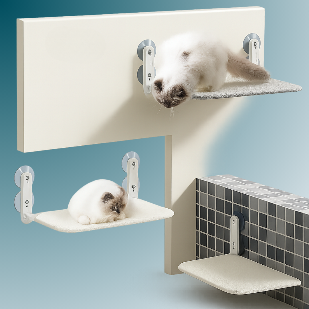 - SmartPfote - SunNap – Foldable Cat Window Hammock (Up to 10kg)