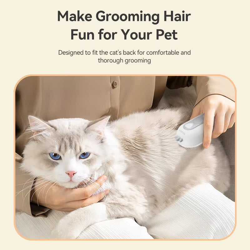 - SmartPfote - SteamBrush Pro – Electric Pet Comb with Spray for Grooming & Hair Removal
