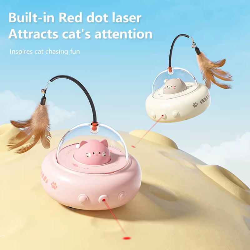 - SmartPfote - TeaseUFO – Smart UFO Cat Teaser Toy
