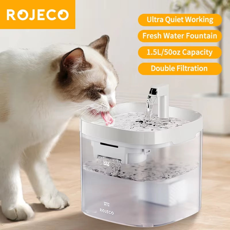 - SmartPfote - PureFlow – Smart Cat Water Fountain with Recirculating Filter