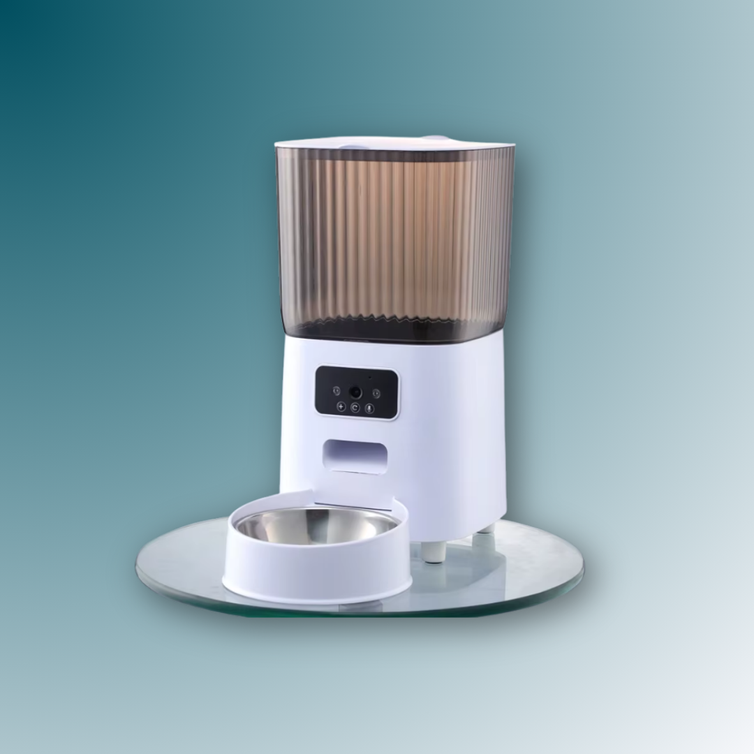 - SmartPfote - TwinFeed Cam 5L – Dual-Bowl Smart Feeder with Camera & Voice Control