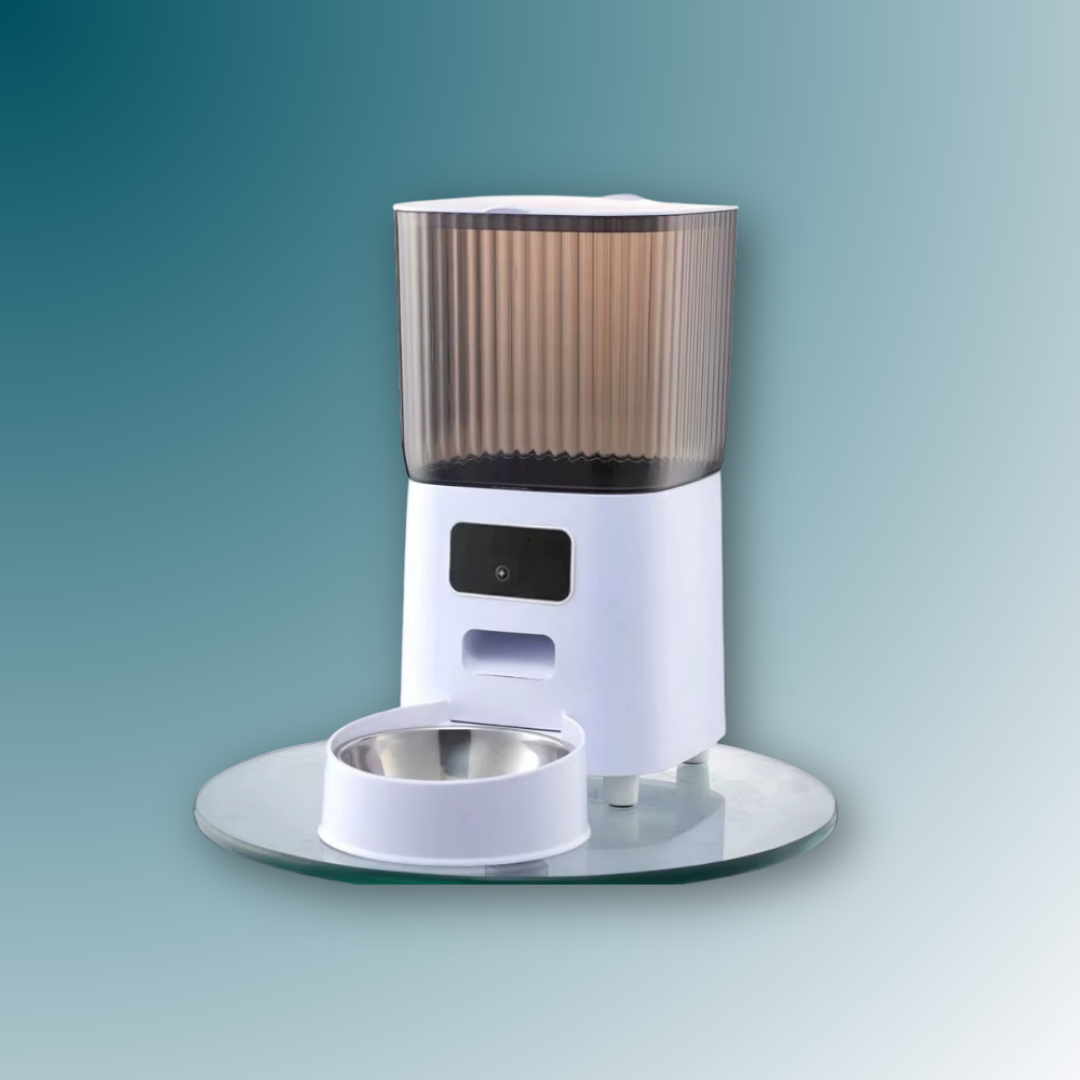- SmartPfote - TwinFeed Cam 5L – Dual-Bowl Smart Feeder with Camera & Voice Control