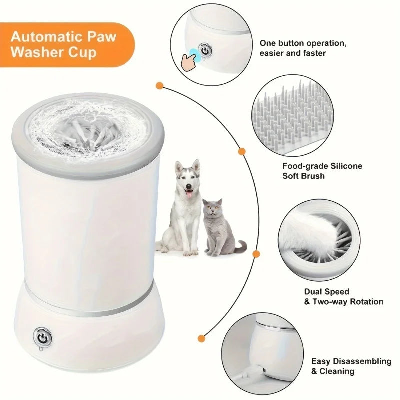 - SmartPfote - CleanPaws Pro – Smart Electric Paw Washer