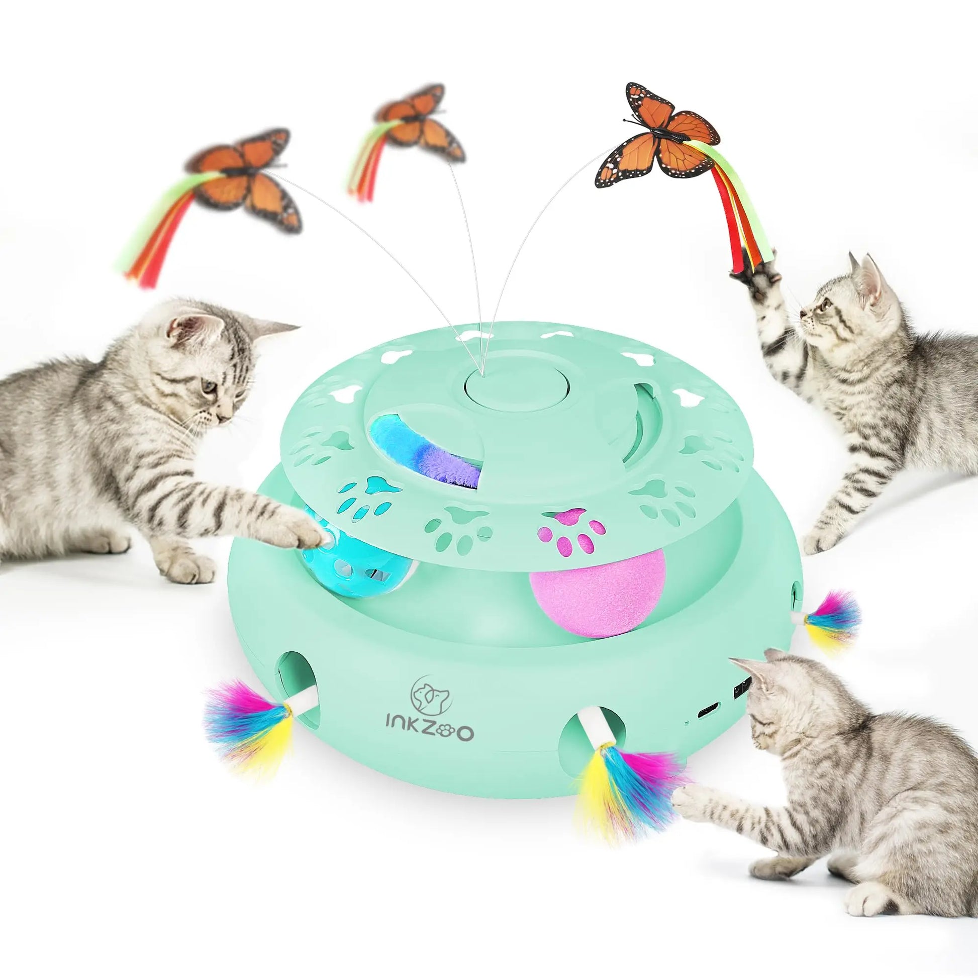 - SmartPfote - PouncePlay – Interactive Whack-a-Mole Cat Toy
