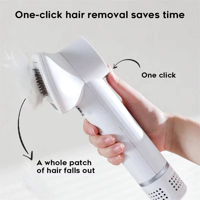 - SmartPfote - GroomFlow Pro – 2-in-1 Silent Pet Hair Dryer & Comb