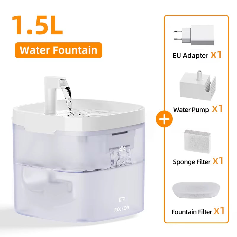 - SmartPfote - PureFlow – Smart Cat Water Fountain with Recirculating Filter