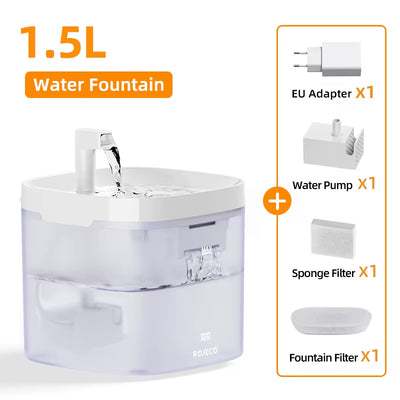 - SmartPfote - PureFlow – Smart Cat Water Fountain with Recirculating Filter