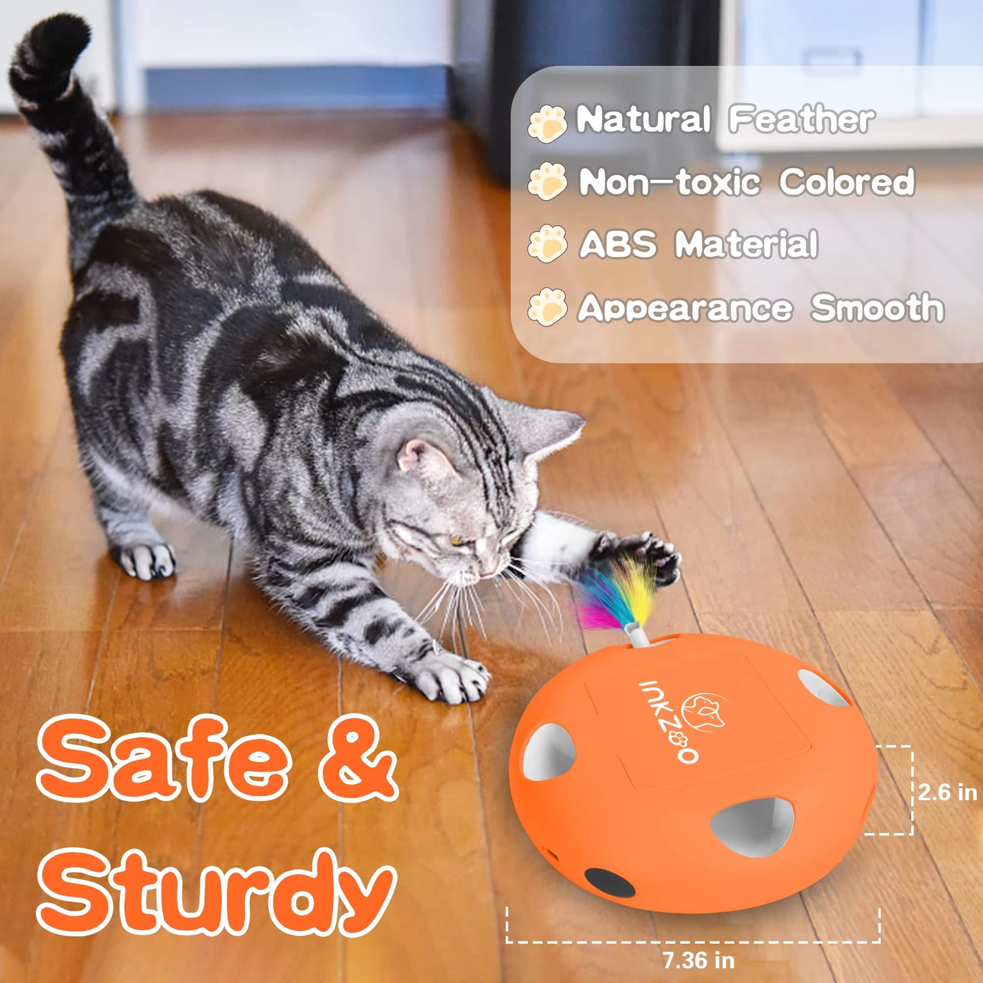 - SmartPfote - PouncePlay – Interactive Whack-a-Mole Cat Toy