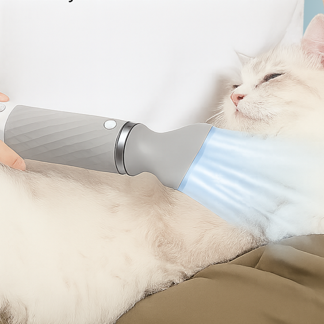 - SmartPfote - GroomFlow 2-in-1 – Quiet Pet Hair Dryer & Comb with Steam Spray