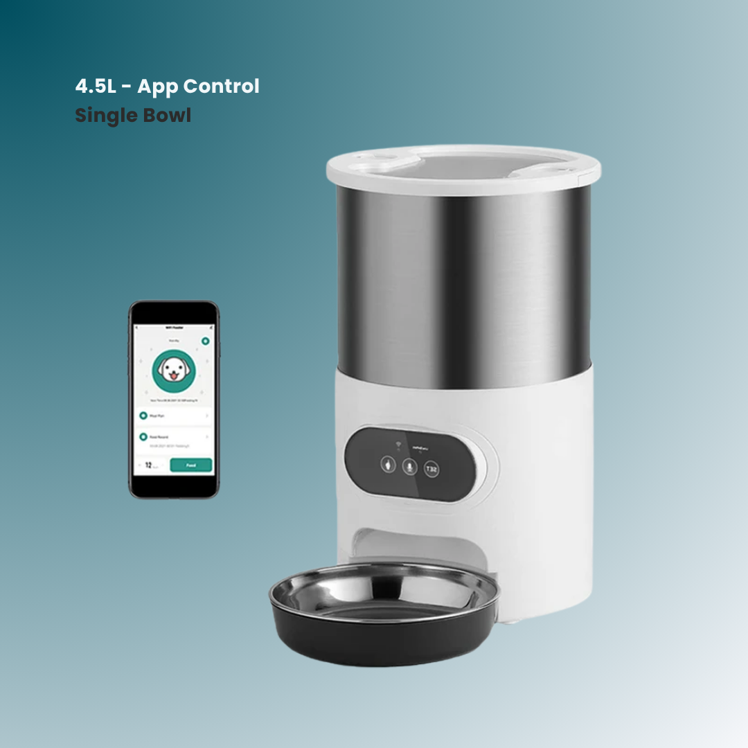 - SmartPfote - MealMate Duo – Smart Cats & Dogs Feeder with App Control & Double Bowls