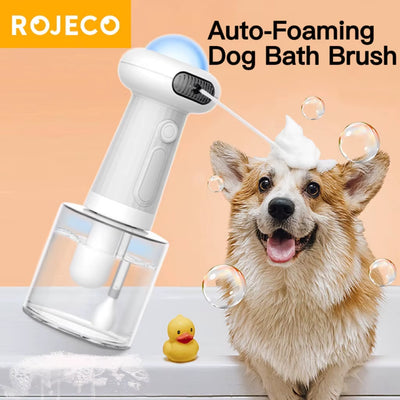 - SmartPfote - FoamSpa – Automatic Pet Shower Dispenser with USB Charging