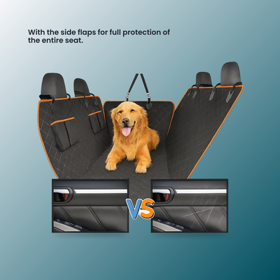 - SmartPfote - RideGuard Pro – Waterproof Dog Car Seat Hammock
