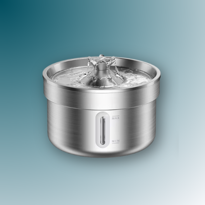 - SmartPfote - SteelSip – Smart Stainless Steel Pet Water Fountain