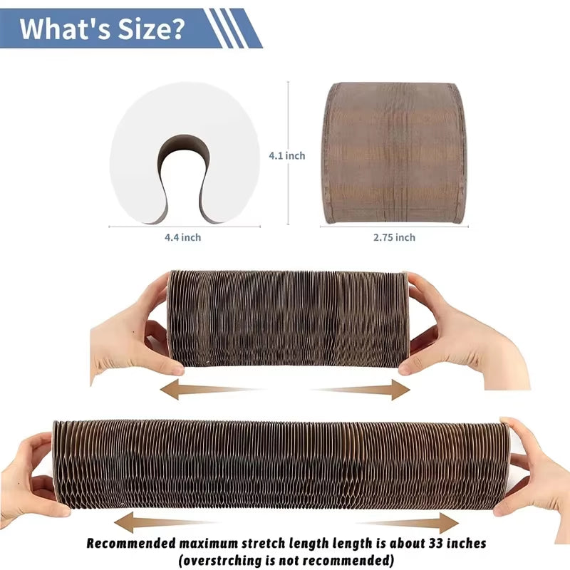 - SmartPfote - FlexiScratch – Collapsible Corrugated Cat Scratcher Toy