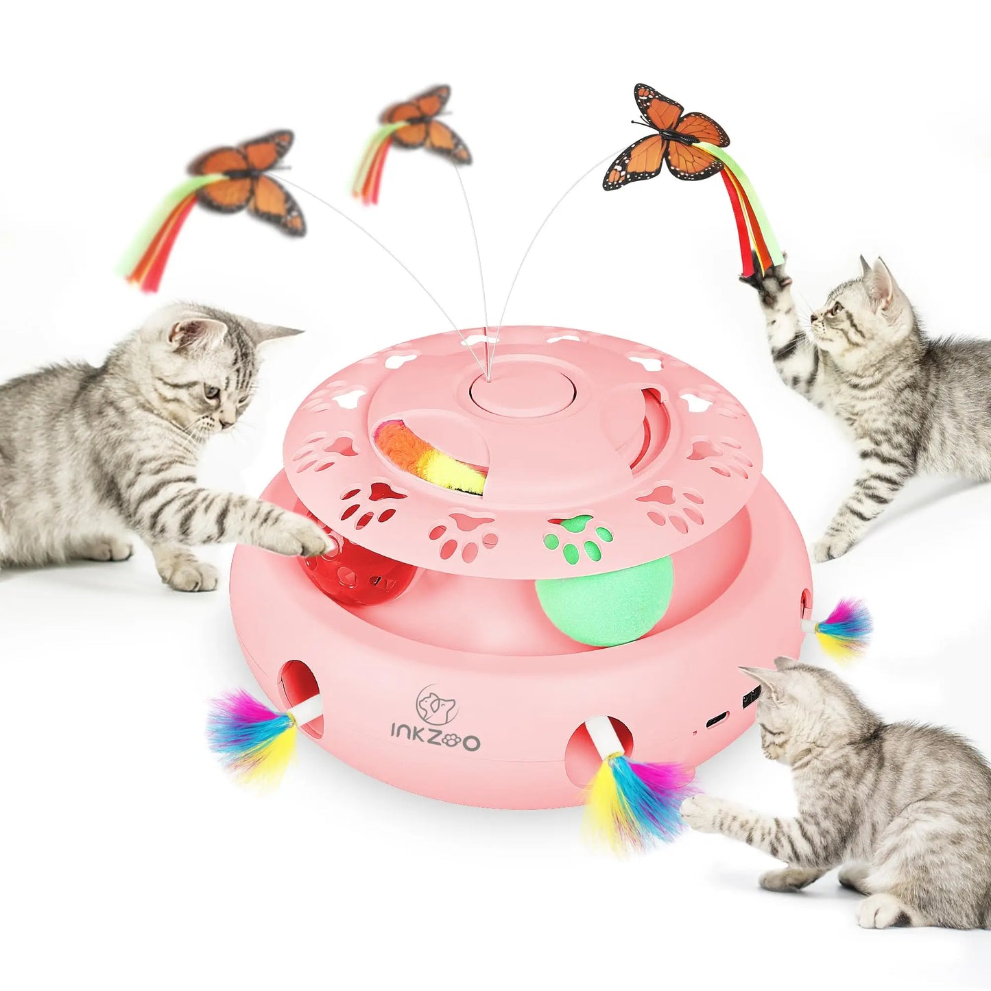 - SmartPfote - PouncePlay – Interactive Whack-a-Mole Cat Toy