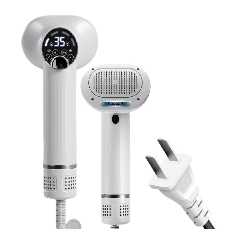 - SmartPfote - GroomFlow Pro – 2-in-1 Silent Pet Hair Dryer & Comb