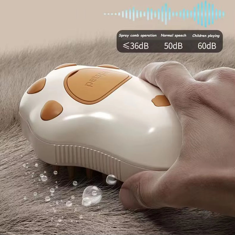 - SmartPfote - SteamBrush Pro – 3-in-1 Electric Cat Brush with Spray