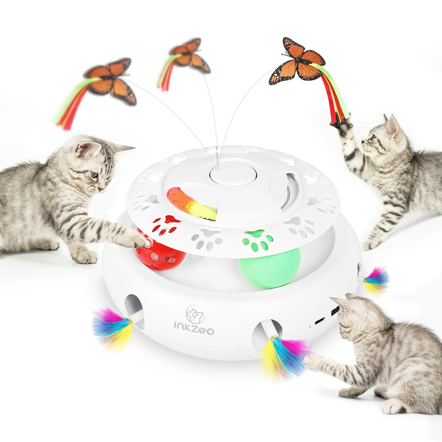 - SmartPfote - PouncePlay – Interactive Whack-a-Mole Cat Toy