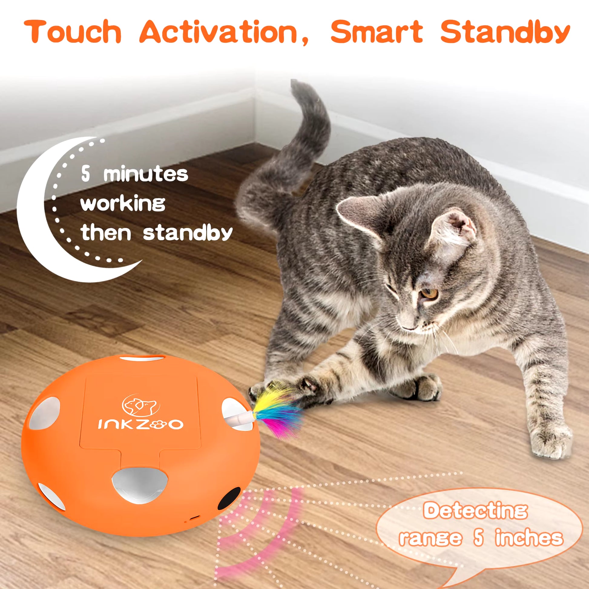 - SmartPfote - PouncePlay – Interactive Whack-a-Mole Cat Toy
