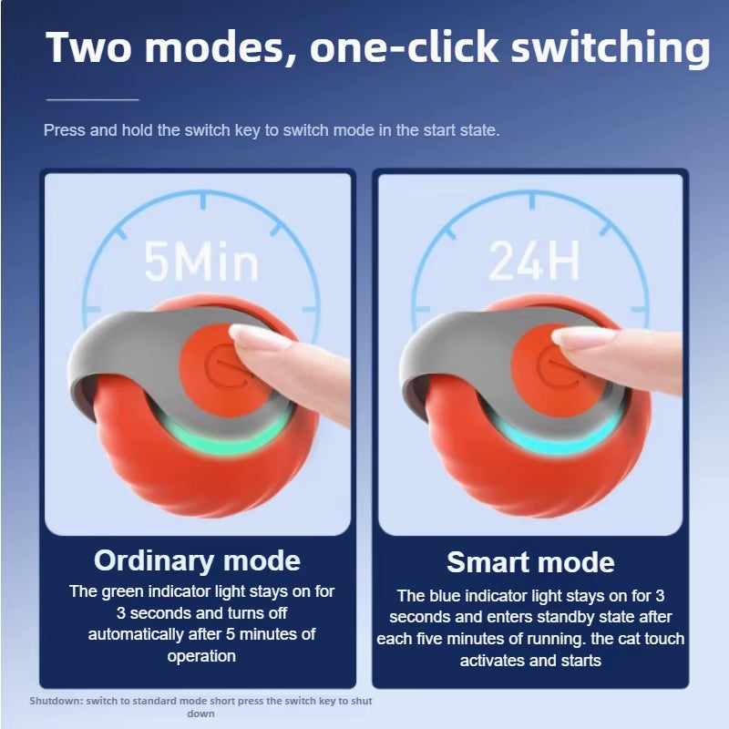 - SmartPfote - WiggleTail – Rechargeable Moving Teaser Ball